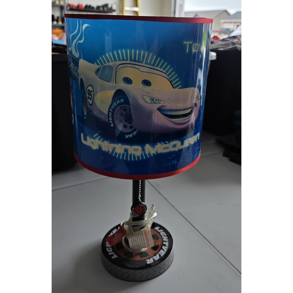 Cars Table Lamp Lightning McQueen Tow Mater Doc Hudson Disney Pixar